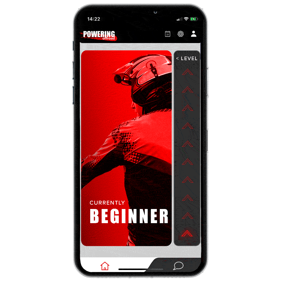 Rider Profile on the POWERING TRAINING APP